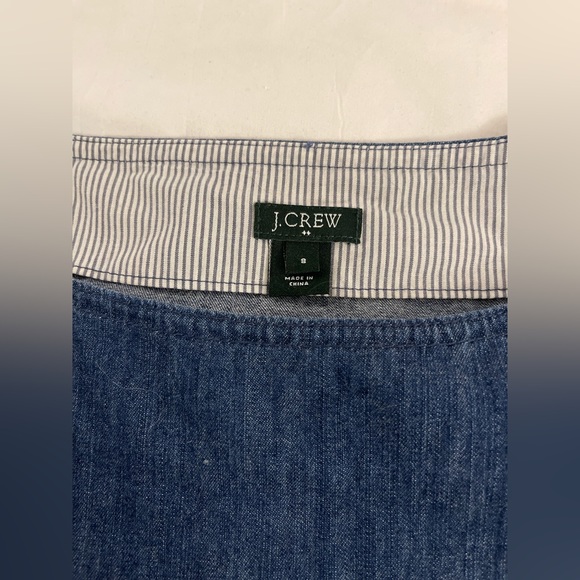 J.Crew 3/4 Sleeve Denim Smock Shirt Womens size 8 - Picture 4 of 5